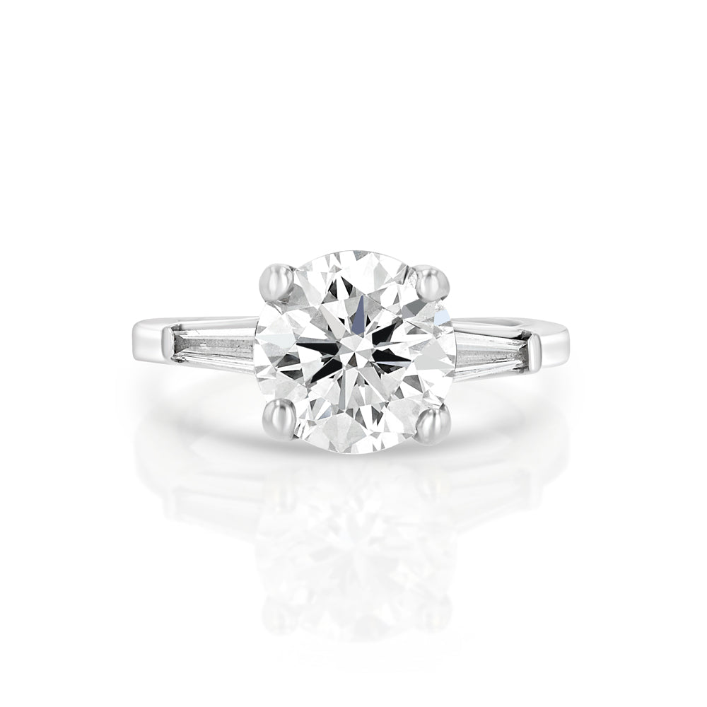 Marshak Bijoux - Classic Marshak Round Solitaire Simple Enagement Ring