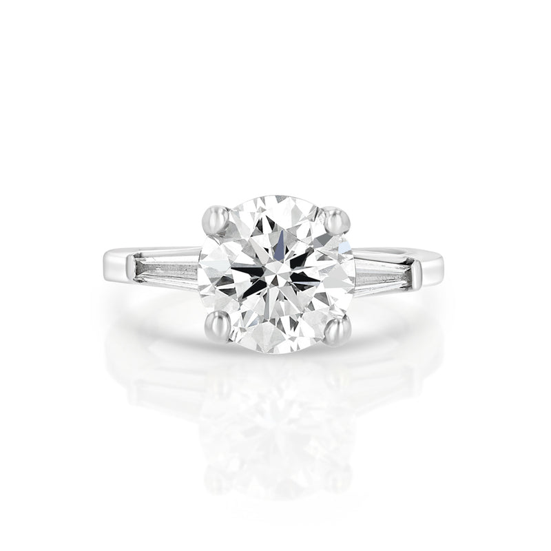 Marshak Bijoux - Classic Marshak Round Solitaire Simple Enagement Ring