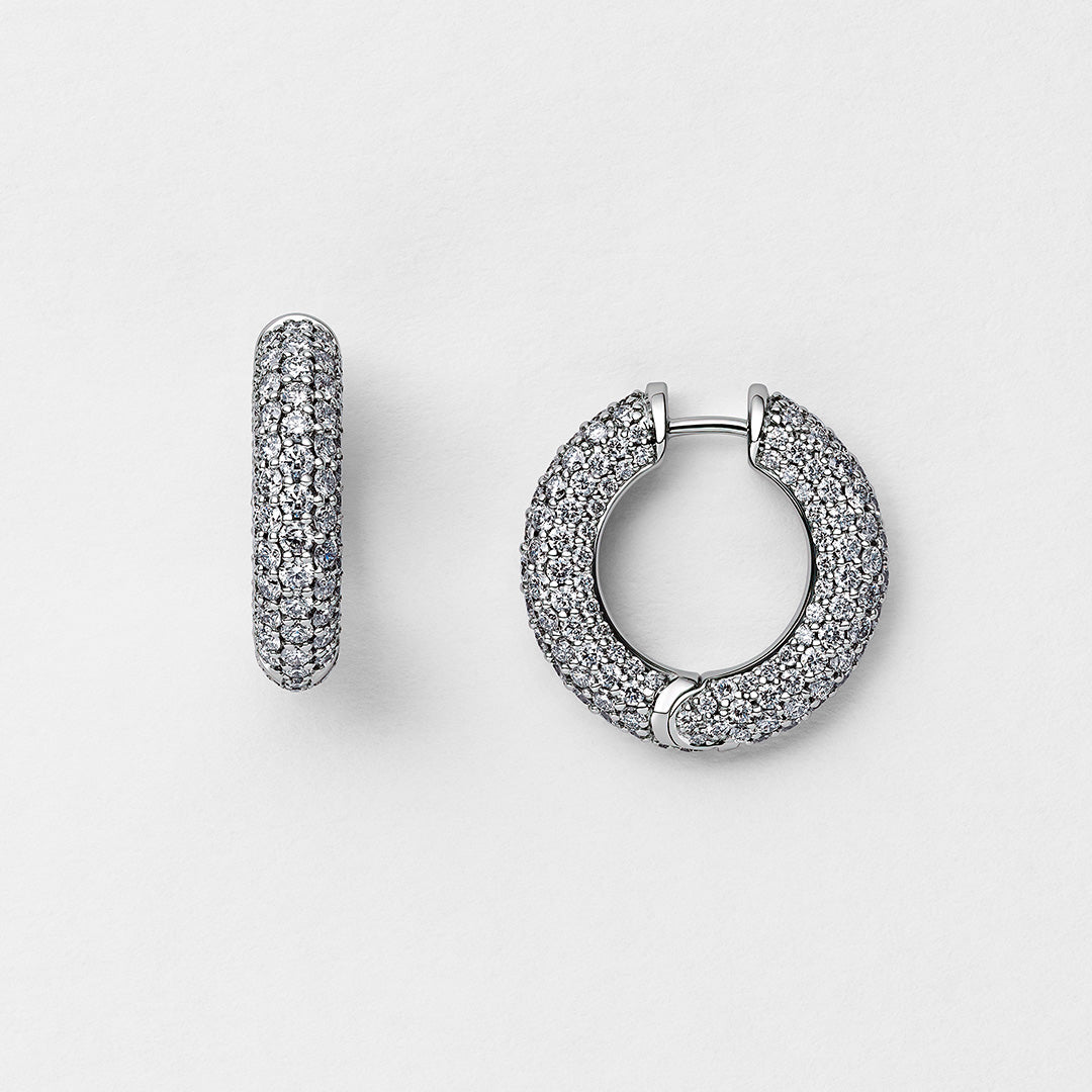 Diamond Hoop Earrings