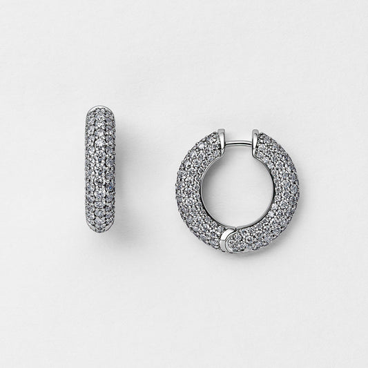 Diamond Hoop Earrings