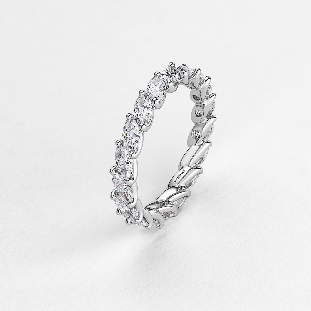 Marquise Single Row Ring