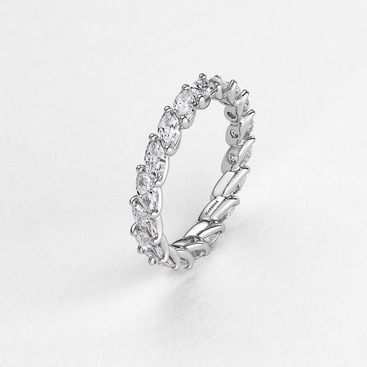 Marquise Single Row Ring