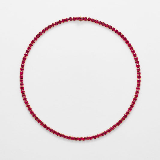 Ruby Tennis Necklace