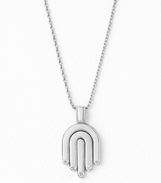 Davina Hamsa 18k White Gold  Diamonds