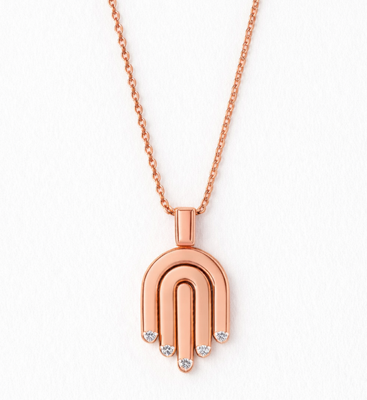 Davina Hamsa 18k Rose Gold  Diamonds