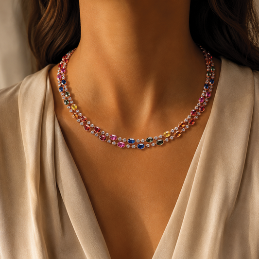 Sapphire Set Necklace