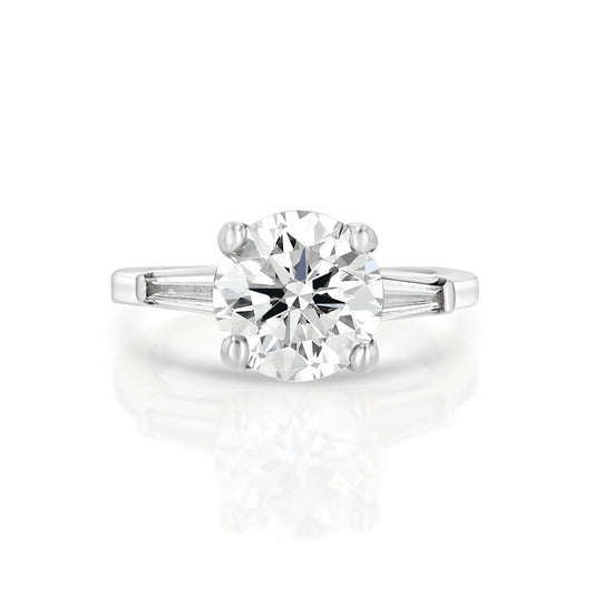 Marshak Bijoux - Classic Marshak Round Solitaire Simple Enagement Ring