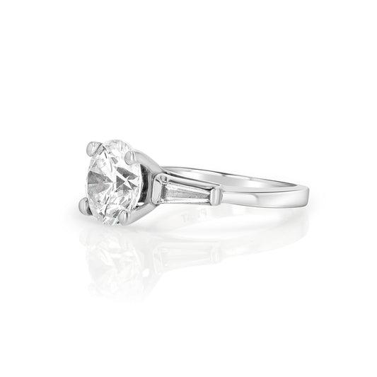 Reve - Classic Marshak Round Solitaire Simple Enagement Ring 2