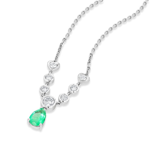 Reve - Pear of Love Necklace - The Gem Creation 2